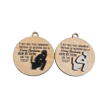On the Toilet Christmas Tree Decoration - Unicorn Fart Productions